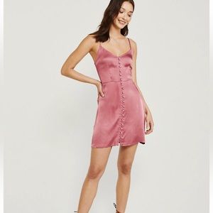 3 for $20 pink satin abercrombie & fitch mini dress XS